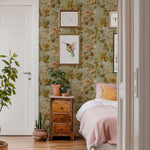 Days of Bloom Rose Garden vintage bloemen behang voor de meisjeskamer.
