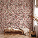 Days of Bloom bloemen behang voor de kinderkamer In Bloom Lidy roze blauw