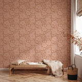 Days of Bloom behang styled flowers bloemenbehang voor de kinderkamer terra