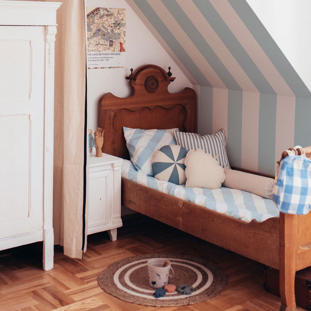 Dekornik strepen behang voor de kinderkamer Beige