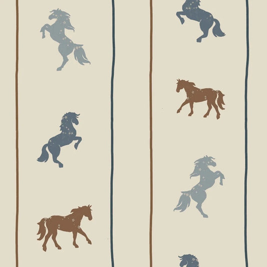 Dekornik Behang Delicate Horses with Stars