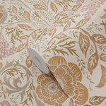 ESTAhome behang voor kinderkamer bloemen en vogels art nouveau 139567 beige