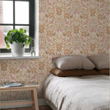 ESTAhome behang voor kinderkamer bloemen en vogels art nouveau 139567 beige