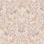 ESTAhome bloemen en vogels behang kinderkamer beige zand lila 139829