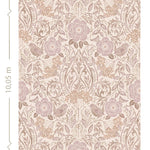 ESTAhome bloemen en vogels behang kinderkamer beige zand lila 139829