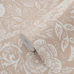 ESTAhome bloemen en vogels behang kinderkamer nude roze 139324