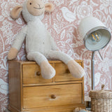 ESTAhome bloemen en vogels behang kinderkamer nude roze 139324