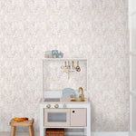 ESTAhome bloemenbehang kinderkamer lila roze 139531