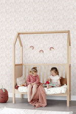 ESTAhome bloemenbehang kinderkamer lila roze 139531