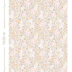 ESTAhome bloemenbehang kinderkamer zacht roze beige 139533