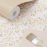 ESTAhome bloemenbehang kinderkamer zacht roze beige 139533