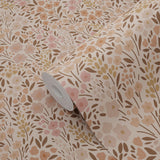 ESTAhome bloemenbehang meisjeskamer kinderkamer terra roze 139700