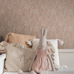 ESTAhome bloemenbehang meisjeskamer kinderkamer terra roze 139700