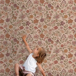ESTAhome bloemenbehang voor de meisjeskamer en babykamer terra roze 131321