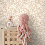 ESTAhome bloemetjes behang voor de meisjeskamer en babykamer beige 131438