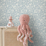 ESTAhome bloemetjes behang voor de meisjeskamer en babykamer  lichtblauw 131440