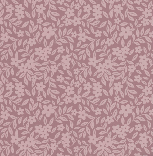 ESTAhome bloemetjes behang voor de meisjeskamer en babykamer  mauve paars 131443