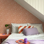 ESTAhome bloemetjes behang voor de meisjeskamer en babykamer terra 131442