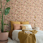 ESTAhome bloemmotief behang bloemen behang voor meisjeskamer en tienerkamer bruin beige 131295