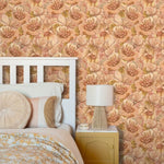 ESTAhome bloemmotief behang bloemen behang voor meisjeskamer en tienerkamer lichtbruin beige 131292
