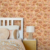 ESTAhome bloemmotief behang bloemen behang voor meisjeskamer en tienerkamer lichtbruin beige 131292