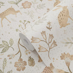 ESTAhome bosdieren behang beige kinderkamer babykamer 139525
