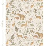 ESTAhome bosdieren behang beige kinderkamer babykamer 139525