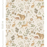 ESTAhome bosdieren behang beige kinderkamer babykamer 139525