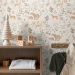 ESTAhome bosdieren behang beige kinderkamer babykamer 139525