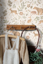 ESTAhome bosdieren behang beige kinderkamer babykamer 139525