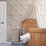 ESTAhome bosdieren behang beige kinderkamer babykamer 139525