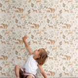 ESTAhome bosdieren behang beige kinderkamer babykamer 139525