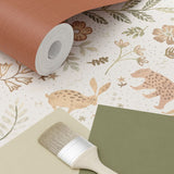 ESTAhome bosdieren behang beige kinderkamer babykamer 139525