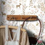 ESTAhome bosdieren behang wit terra beige kinderkamer babykamer 139521