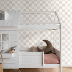 ESTAhome beige wit geblokt behang voor de kinderkamer 131291