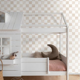 ESTAhome beige wit geblokt behang voor de kinderkamer 131291