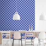 ESTAhome geblokt behang voor de kinderkamer blauw 130917