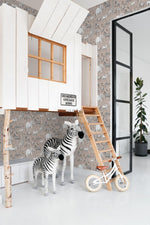 ESTAhome jungle dieren behang look a like ferm living behang kinderkamer oudroze 139271