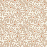 ESTAhome madeliefjes bloemenbehang beige voor de meisjeskamer en babykamer. 131148