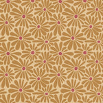 ESTAhome madeliefjes bloemenbehang okergeel voor de meisjeskamer en babykamer. 131152