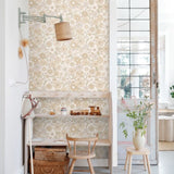 ESTAhome retro bloemen behang voor de meisjeskamer en babykamer 131245