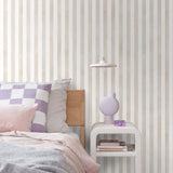 ESTAhome strepen behang voor de kinderkamer beige 131302