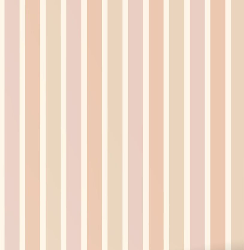 ESTAhome strepen behang voor meisjeskamer en tienerkamer beige terra mauve paars 131505