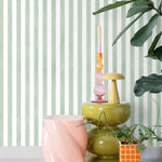 ESTAhome strepen behang voor de kinderkamer groen 131303
