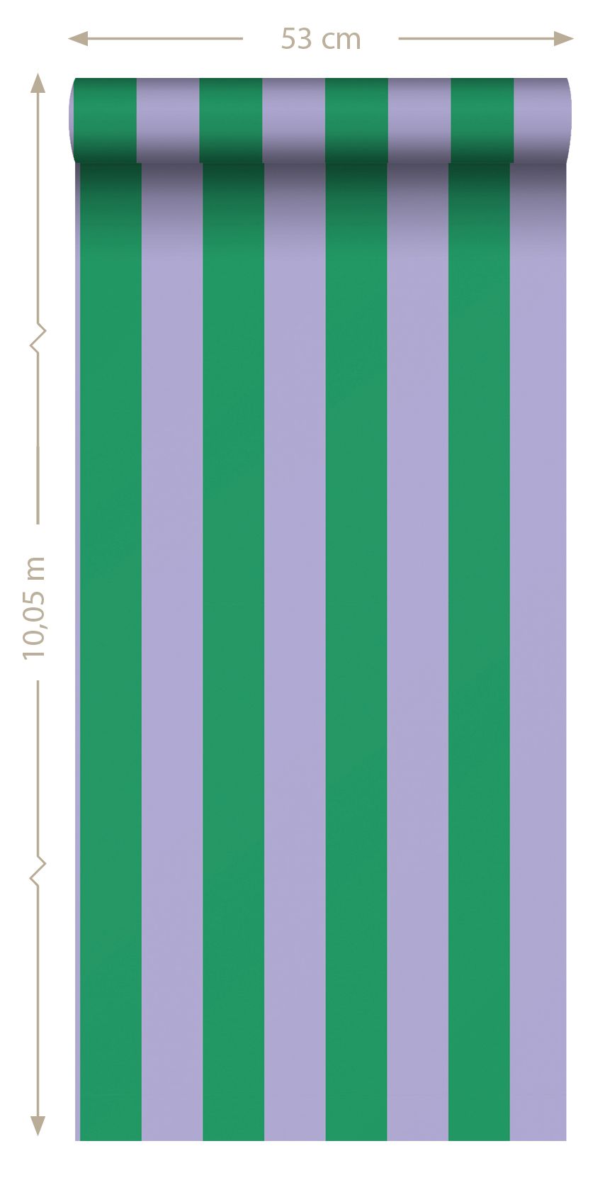 ESTAhome behang strepen kinderkamer tienerkamer groen lila 139908