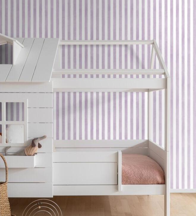 ESTAhome Wallpaper Stripes - Purple
