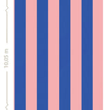 ESTAhome behang strepen kinderkamer tienerkamer roze blauw 139907