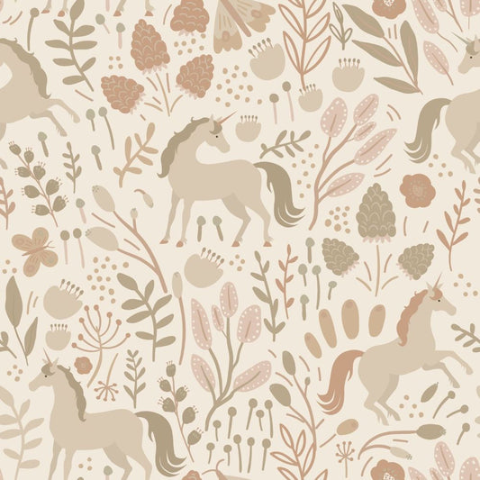 ESTAhome unicorns behang voor meisjeskamer beige terra 139806