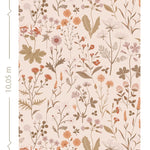 ESTAhome bloemen behang meisjeskamer veldbloemen beige 139596