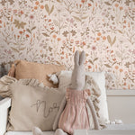 ESTAhome bloemen behang meisjeskamer veldbloemen beige 139596